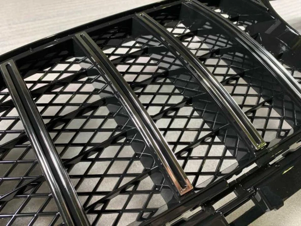 W213 E SERISI IÇIN UYUMLU 2020+ IÇIN UYUMLU GTR PANJUR SILVER- TELLI VERSIYON (MESH STYLE) - Resim 3