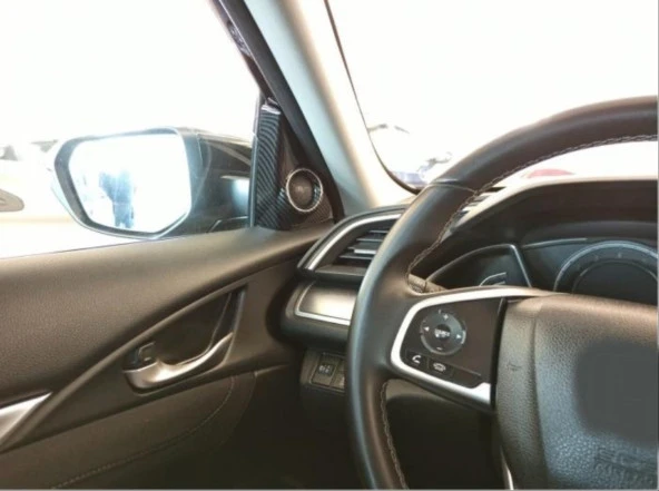 CIVIC FC5 2016-2020 IÇIN UYUMLU KARBON TWEETER KAPLAMA - Resim 4