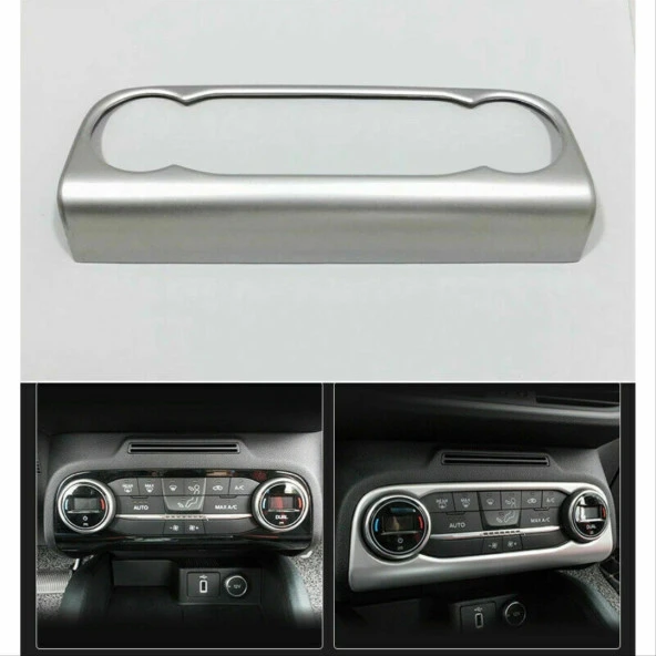 FOCUS IÇIN UYUMLU 2019+ KLIMA PANEL KAPLAMA SILVER (ABS) - Resim 5