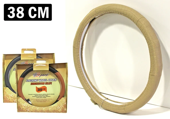Space Direksiyon Kılıfı 38 cm Bej / DIKI303-BJ ürün görseli 1