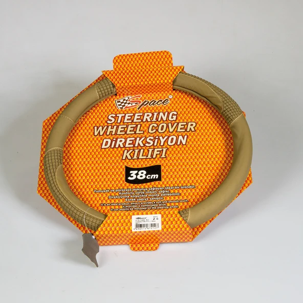 Space Direksiyon Kılıfı 38 cm Bej / DIKI365-BJ - Resim 2