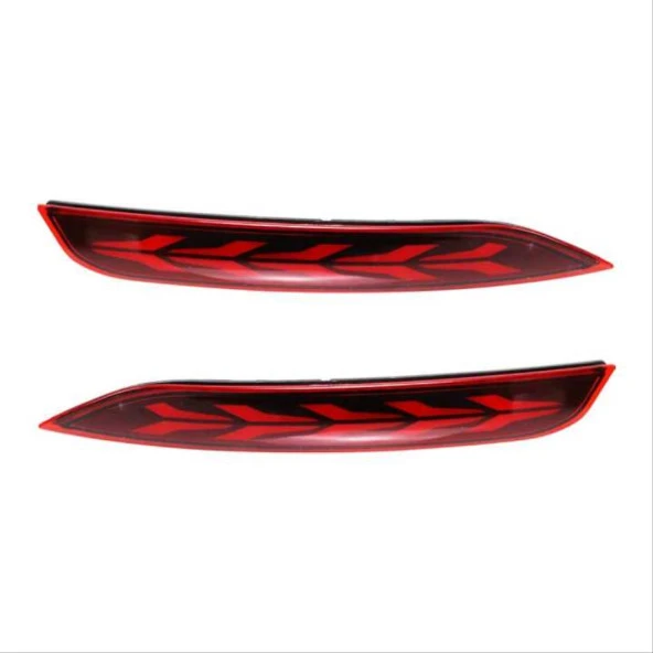 POLO 2014-2018 IÇIN UYUMLU AGAÇ DIZAYN ARKA SIS LEDI - Resim 3