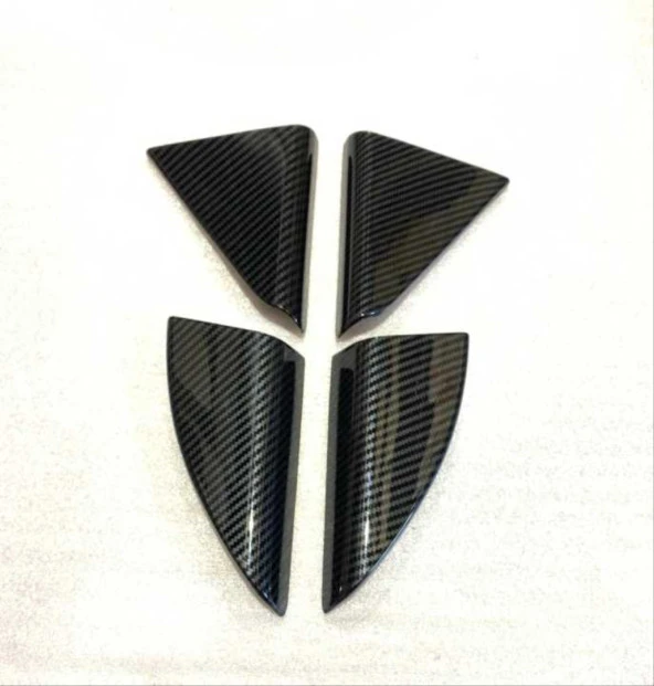 TUCSON IÇIN UYUMLU 2015-2018 KAPI CAM KENAR KAPLAMA SETI-KARBON - 3