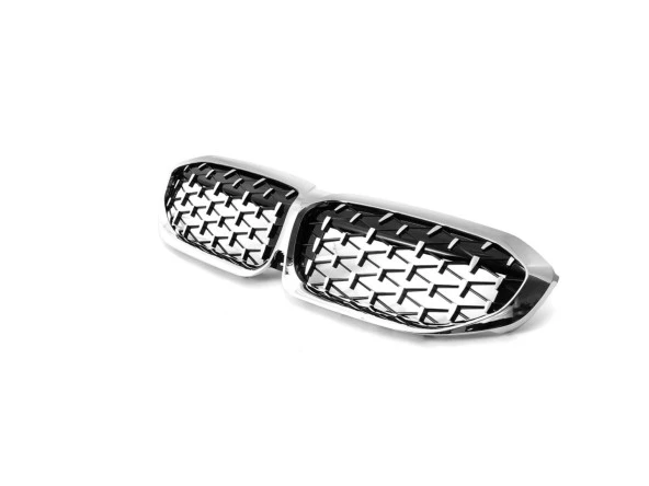 3 SERISI G20 2019+ IÇIN UYUMLU  DIAMOND PANJUR (BÖBREK) - KROM ÇERÇEVE