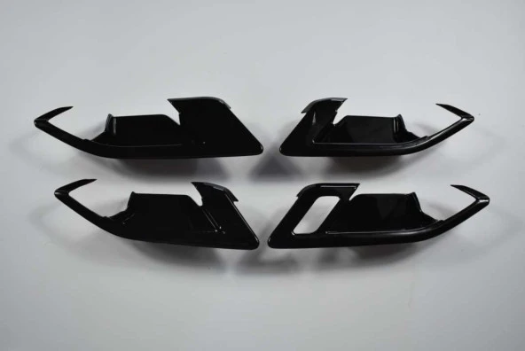 GOLF 8 IÇIN UYUMLU IC KAPI ACMA KOLU KAPLAMA - PIANO BLACK - Resim 3