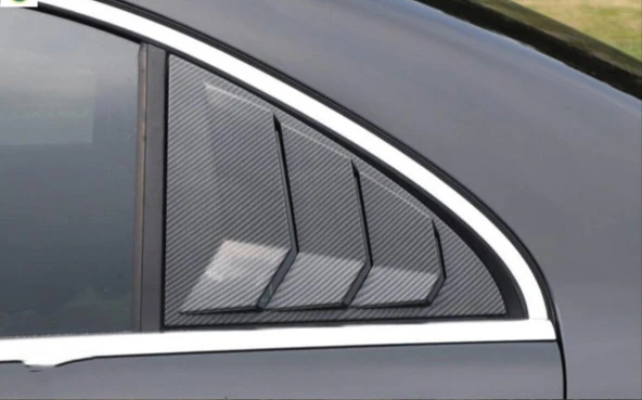 W118 CLA IÇIN UYUMLU CLA 2020+ KELEBEK CAM KAPLAMA  -  KARBON - Resim 3