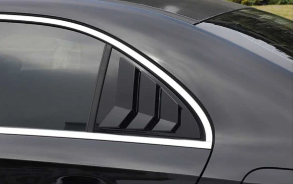 W177 A SERISI 2019+ IÇIN  KELEBEK CAM KAPLAMA - PIANO BLACK - Resim 2