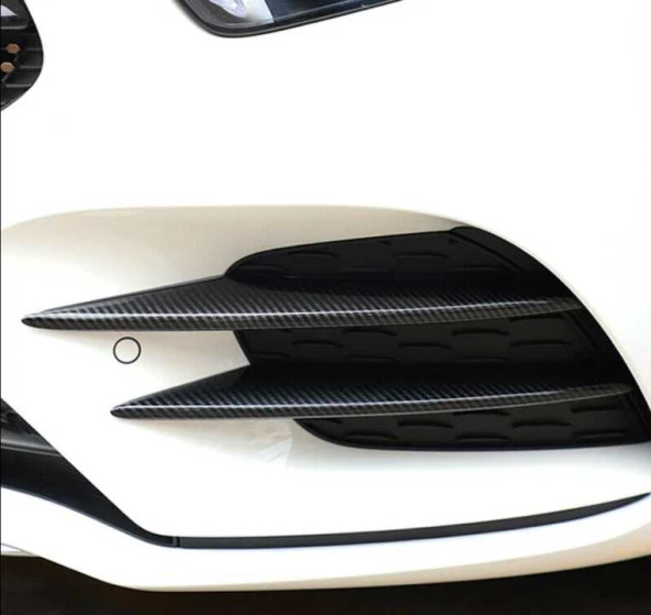 W177 A SERISI 2019+ IÇIN ÖN TAMPON BIÇAKLARI - 4 PARÇA - KARBON - Resim 3