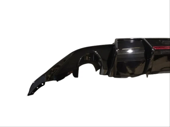 POLO 2018-2023 IÇIN UYUMLU  MK6 ÇIFT EGZOZ DIFÜZÖR (PIANO BLACK) - 2