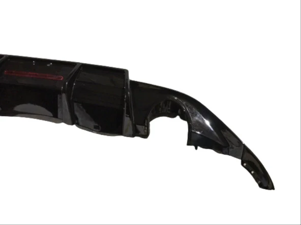 POLO 2018-2023 IÇIN UYUMLU  MK6 ÇIFT EGZOZ DIFÜZÖR (PIANO BLACK) - 5