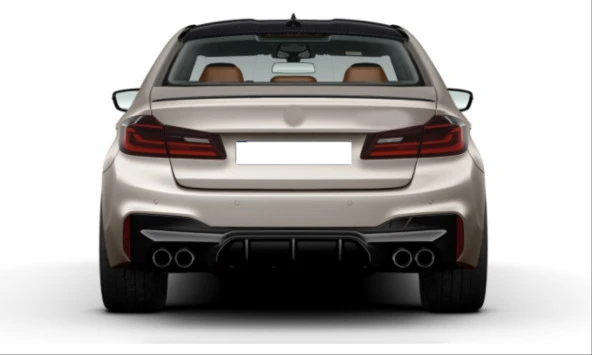5 SERISI G30 İÇİN UYUMLU   M5 GÖRÜNÜM DİFÜZÖR VE M5 GÖRÜNÜM EGZOZ SETİ  (PARLAK SİYAH DİFÜZÖR)