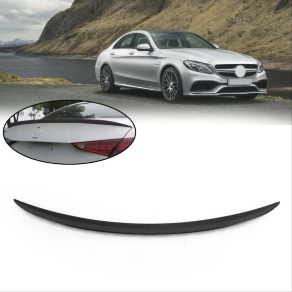 W206 C SERISI 2021+ IÇIN UYUMLU AMG SPOILER(PIANO BLACK) - Resim 2
