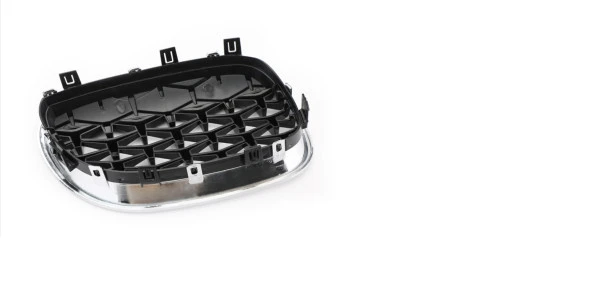 5 SERISI E60 2004-2009 IÇIN UYUMLU DIAMOND PANJUR (BÖBREK) KROM ÇERÇEVE - Resim 5