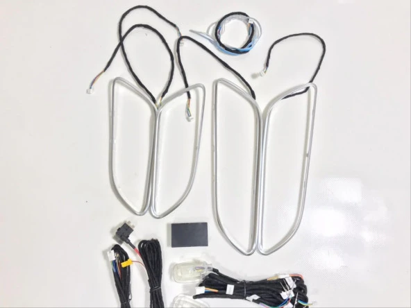 W176 A & W117 CLA  & GLA  SERISI IÇIN 64 RENK AMBIANS AYDINLATMA  - APLIKASYON KONTROLLU - Resim 3