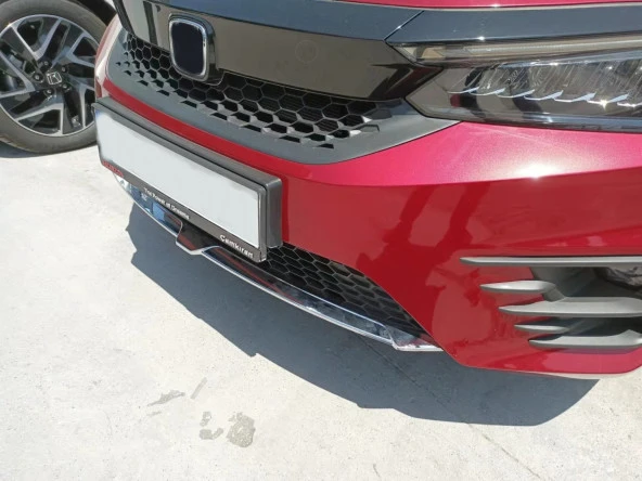 CITY 2020+ IÇIN UYUMLU  ÖN TAMPON ALT ÇITASI - KROM - Resim 2