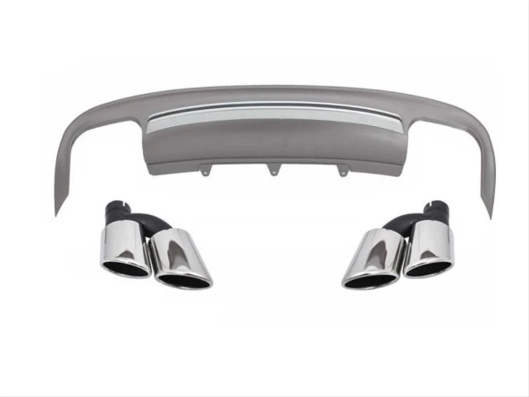 A5 2012-2016 SEDAN IÇIN UYUMLU S5 DIFÜZÖR & EGZOZ SETI