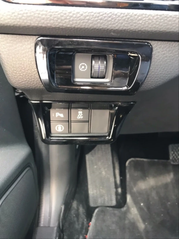 CIVIC FE1 2022 IÇIN UYUMLU  KONTROL PANEL KAPLAMA SETI - PIANO BLACK - 3