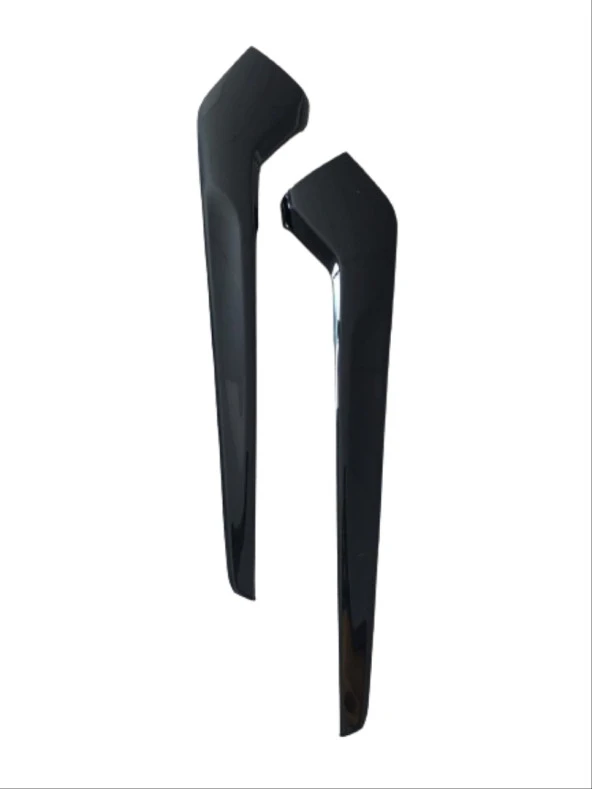 CIVIC FE1 2022 IÇIN UYUMLU  VITES KENAR KAPLAMA 2 PARÇA - PIANO BLACK - Resim 2