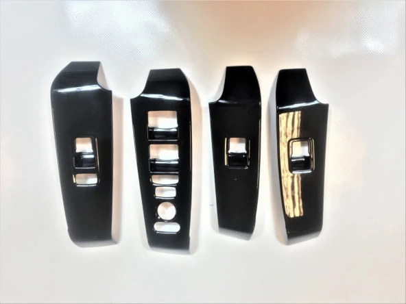 CIVIC FE1 2022 IÇIN UYUMLU  CAM DUGME KAPLAMA - PIANO BLACK ürün görseli 1