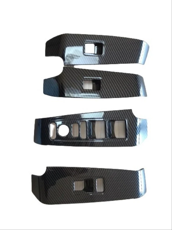 CIVIC FE1 2022 IÇIN UYUMLU  CAM DUGME KAPLAMA - KARBON ürün görseli 1