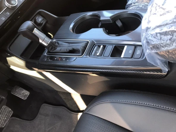 CIVIC FE1 2022 IÇIN UYUMLU  VITES KENAR KAPLAMA 2 PARÇA - KARBON - Resim 5