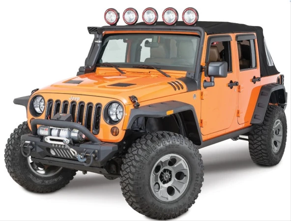WRANGLER JK 2007-2017 IÇIN UYUMLU HURRICANE DODİK CAMURLUK KABARTMA SETİ LEDLİ - Resim 2