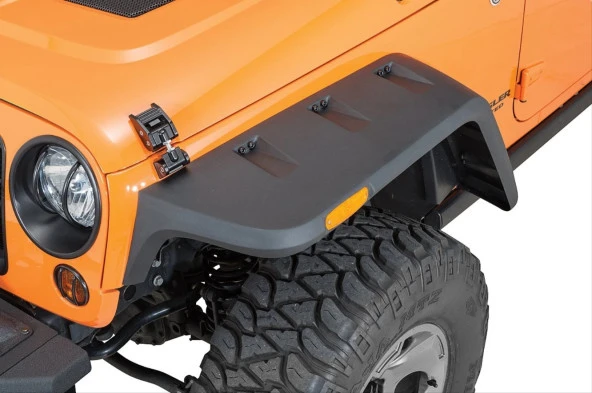 WRANGLER JK 2007-2017 IÇIN UYUMLU HURRICANE DODİK CAMURLUK KABARTMA SETİ LEDLİ - Resim 3