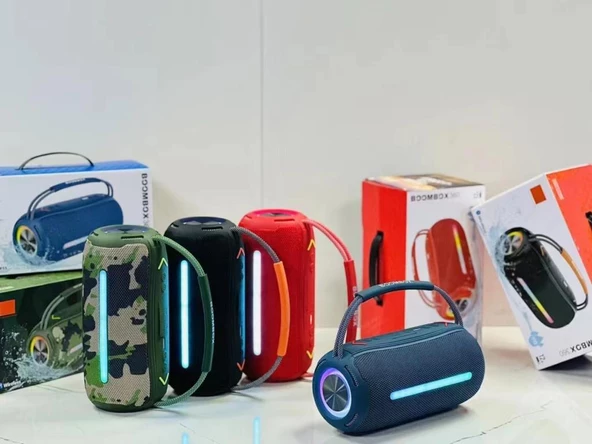 Torima Booms Box 360 Taşınabilir Rgb Ledli Bluetooth Hoparlör Usb-Tf Mavi - 3