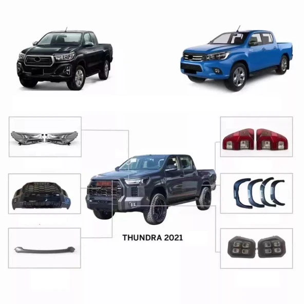 HILUX 2016-2019 İÇİN UYUMLU TUNDRA BODY KIT (FAR-STOP-SİS  DAHİL)