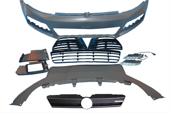 JETTA 2012-2015 İÇİN UYUMLU R ÖN TAMPON+PANJUR - Resim 3