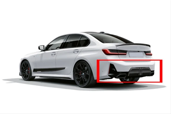 G20 LCI 3 SERİSİ 2022+ UYUMLU 3.40 DİFÜZÖR VE EGZOZ SETİ ( PARLAK SİYAH) M-TECH İÇİN ürün görseli