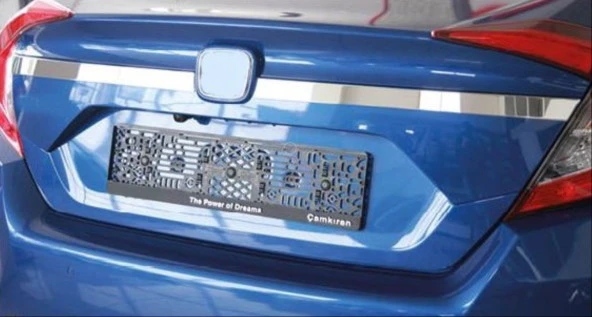 CIVIC FC5 2016-2021 IÇIN UYUMLU BAGAJ ÜST NIKELAJ KAPLAMA DAR - Resim 3