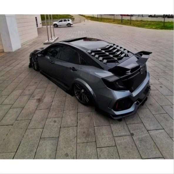 CIVIC FC5 2016-2021 IÇIN UYUMLU ARKA CAM KAPLAMA VIZÖRÜ-BOYASIZ - Resim 3