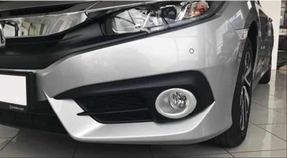 CIVIC FC5 2016-2020 IÇIN UYUMLU OVAL SIS KAPLAMASI SILVER - Resim 2