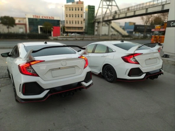 CIVIC FC5 2016-2020 IÇIN UYUMLU TYPE R SPOILER BOYASIZ - Resim 4