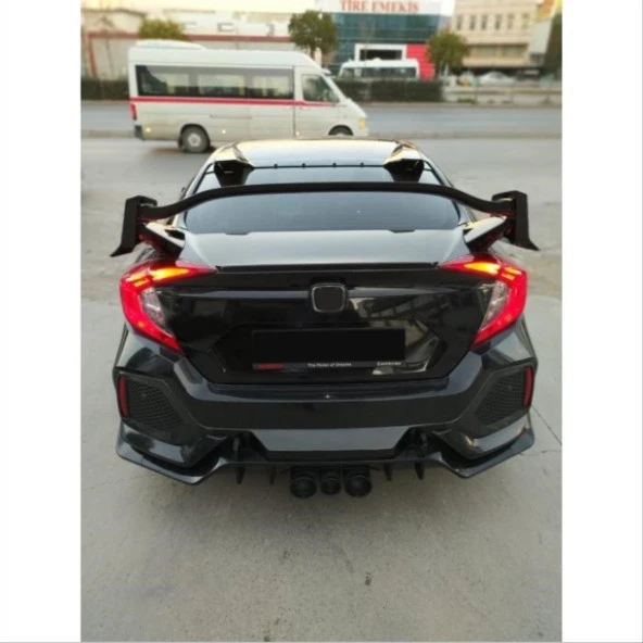 CIVIC FC5 2016-2020 IÇIN UYUMLU TYPE R SPOILER BOYASIZ - Resim 5