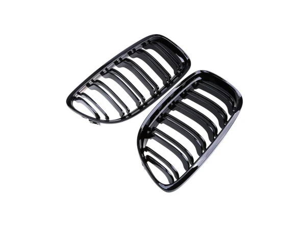 3 SERISI E90 2008-2011 M3 BOBREK (CIFT CIZGI PANJUR) PIANO BLACK - Resim 3