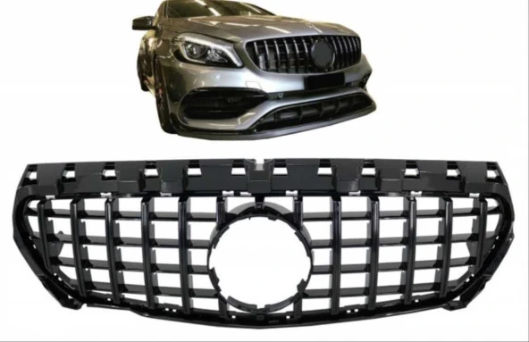 W117 CLA IÇIN UYUMLU 2016-2018 CLA IÇIN UYUMLU GTR PANJUR - SIYAH - Resim 5