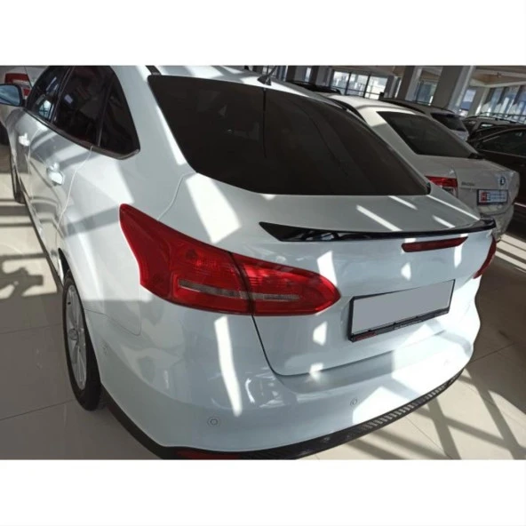 FOCUS 3 SEDAN IÇIN UYUMLU 14-18 HYBRID SPOILER -PIANO BLACK - Resim 6