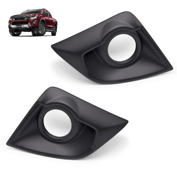 D-MAX IÇIN UYUMLU 2018+ ÖN SIS KAPLAMASI SIYAH - Resim 5