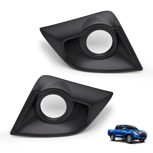 D-MAX IÇIN UYUMLU 2018+ ÖN SIS KAPLAMASI SIYAH - Resim 6