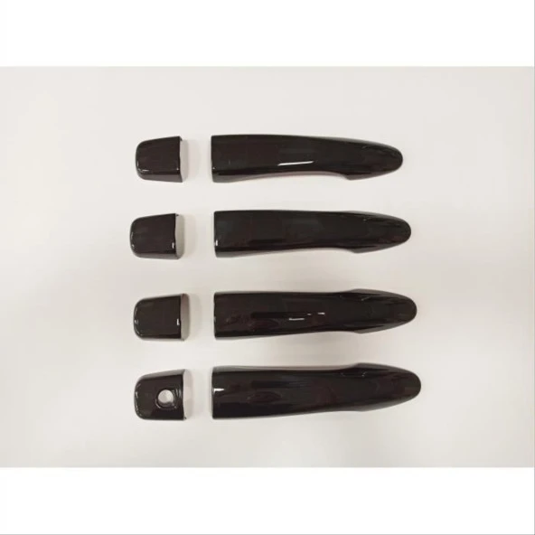 QASHQAI 2014-2020 IÇIN UYUMLU KAPI KOLU KAPLAMA - PIANO BLACK - Resim 2