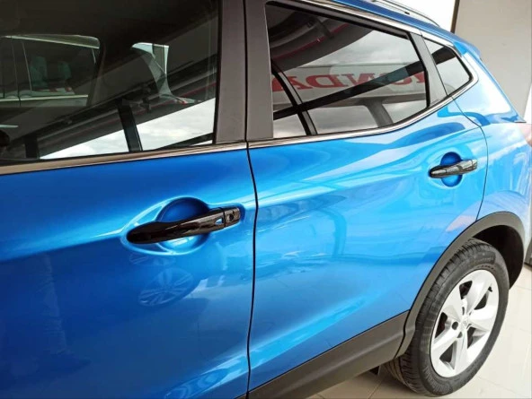 QASHQAI 2014-2020 IÇIN UYUMLU KAPI KOLU KAPLAMA - PIANO BLACK ( SMART KEY ) - Resim 3