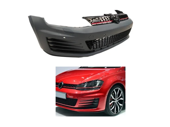 GOLF 7 2013-2017 IÇIN UYUMLU GTI ÖN TAMPON VE PANJUR SETI - Resim 6