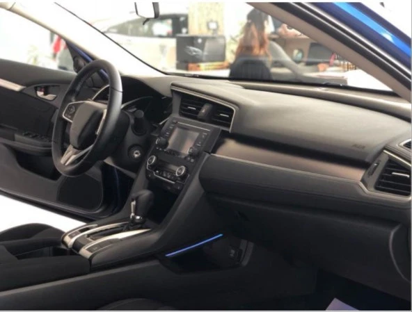 CIVIC FC5 2016-2020 IÇIN UYUMLU VITES KONSOL AYDINLATMA - MAVI ürün görseli 1