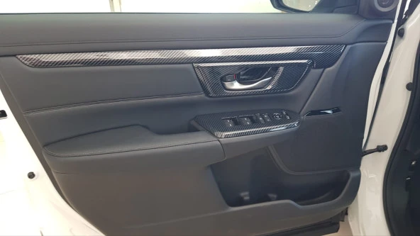 CR-V 2018-2021 IÇIN UYUMLU  IC KAPI AÇMA KOLU KAPLAMASI KARBON - Resim 2