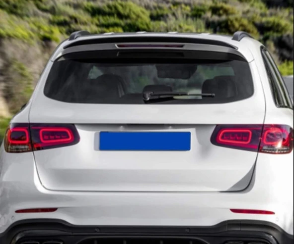 X243 GLC İÇİN UYUMLU 2020+ GLC43 SPOILER PIANO BLACK (PARLAK SIYAH) - Resim 2