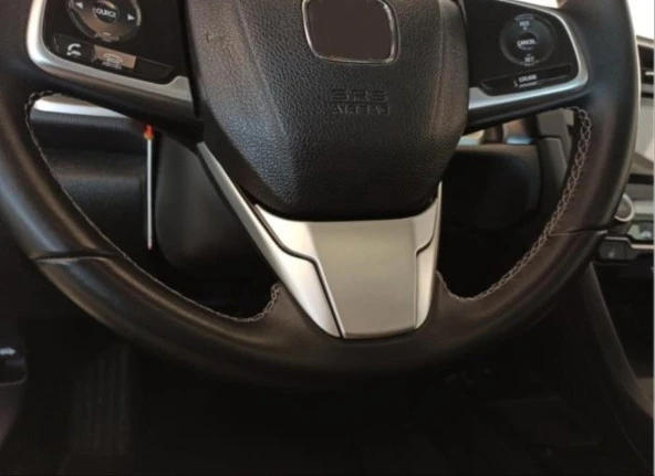 CIVIC FC5 2016-2020 IÇIN UYUMLU DIREKSIYON ALT PARÇA TEKLI SILVER YAZISIZ - Resim 2