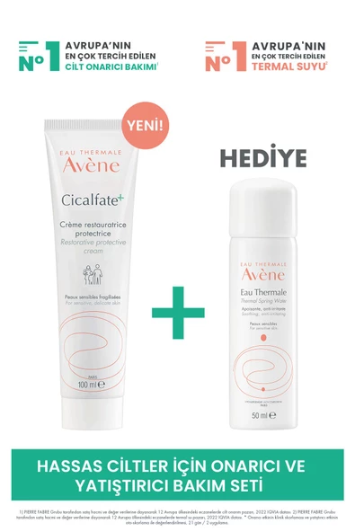 Avene Cicalfate Creme 100 ml-Termal Su 50 ml HEDİYE