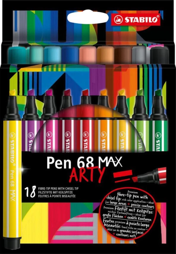 Stabilo Pen 68 Max Arty 18 Renk ürün görseli
